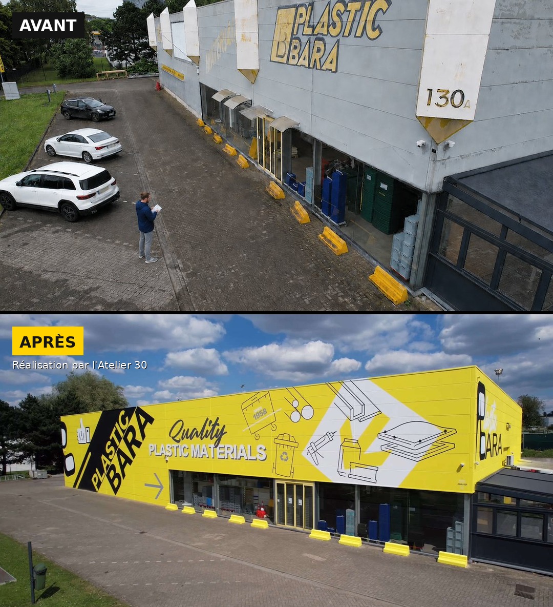 A30 projet PLASTIC BARA avant APRES